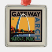 gateway-boog | St. Louis, Missouri Metalen Ornament (Voorkant)