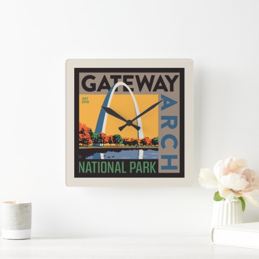 gateway-boog | St. Louis, Missouri Vierkante Klok (Huis)