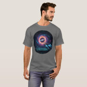 Gateway Cosmos Zwart Gat Sci-Fi T-Shirt (Voorkant volledig)