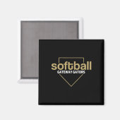 Gateway Gators Softll Thuisplaat Magneet (Voorkant / Achterkant)