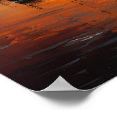 Gateway in de oude stad in India olieverfschilderi Poster (Hoek)