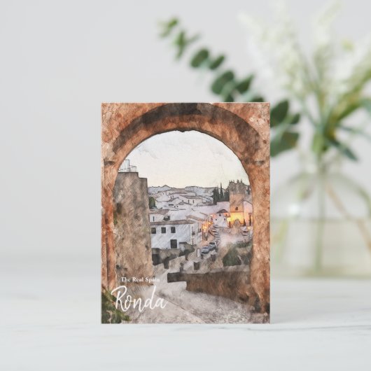 Gateway naar Ronda Spanje Briefkaart (Staand voorkant)