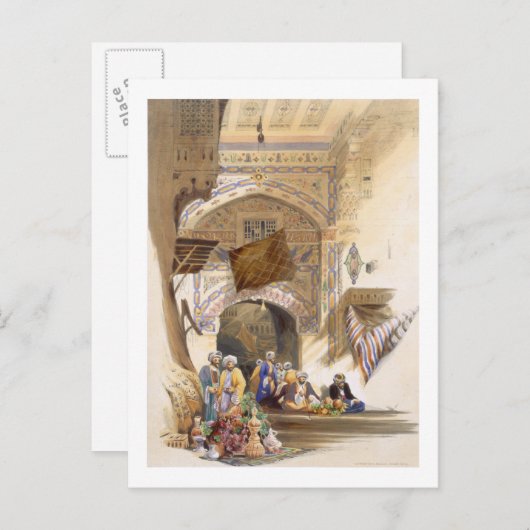 Gateway of a Bazaar, Grand Cairo, pub. 1846 (litho Briefkaart (Voorkant / Achterkant)