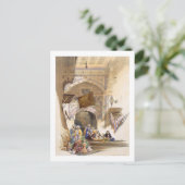 Gateway of a Bazaar, Grand Cairo, pub. 1846 (litho Briefkaart (Staand voorkant)