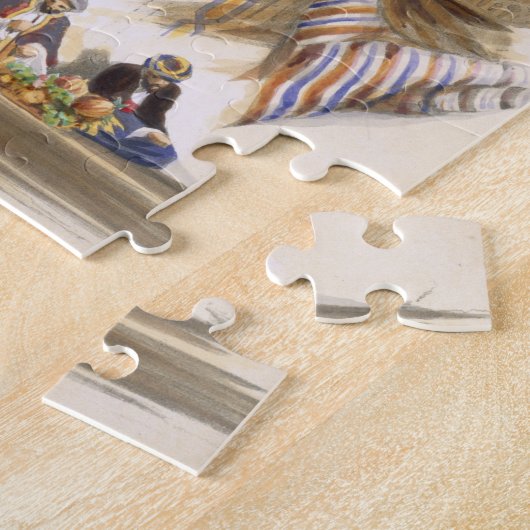 Gateway of a Bazaar, Grand Cairo, pub. 1846 (litho Legpuzzel (Zijkant)