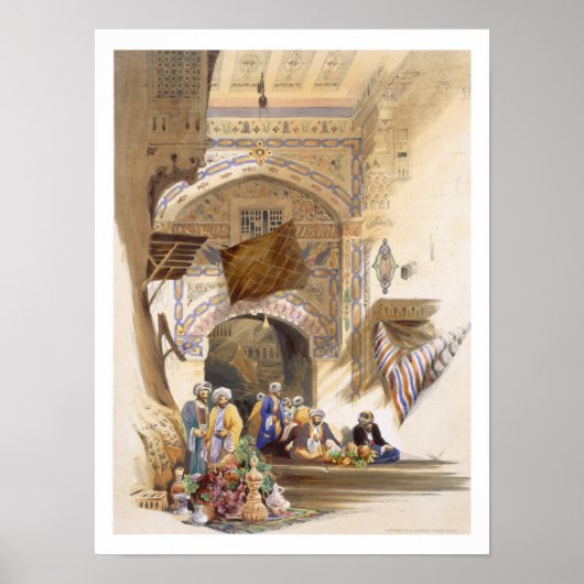 Gateway of a Bazaar, Grand Cairo, pub. 1846 (litho Poster (Voorkant)