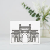 Gateway of India Mumbai World Landmark Briefkaart (Staand voorkant)