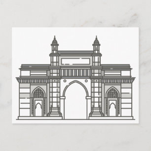 Gateway of India Mumbai World Landmark Briefkaart