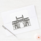 Gateway of India Mumbai World Landmark Vierkante Sticker (Envelop)