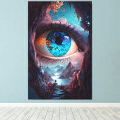 Gateway of perception canvas afdruk (Insitu (Houten vloer))