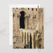 Gateway of the 12e eeuw Qala (fort), Alepp Briefkaart (Voorkant / Achterkant)