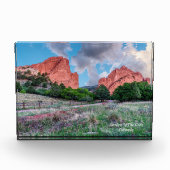 Gateway Rocks Garden of Gods Photo Block Fotoblokken (Voorkant)