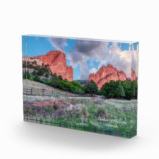 Gateway Rocks Garden of Gods Photo Block Fotoblokken (Rechts)