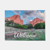 Gateway Rocks Garden of Gods Welcome Doormat Deurmat (Voorkant)