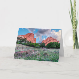 Gateway Rocks Garden of Gods Wenskaart Kaart