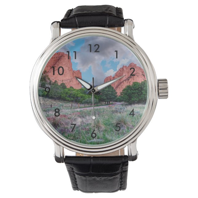 Gateway Rocks Garden of Gods Wrist Watch Horloge (Voorkant)