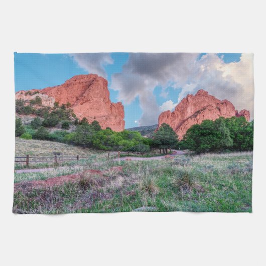 Gateway Rocks Garden of the Gods Kitchen Towel Theedoek (Horizontaal)