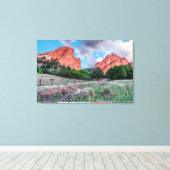 Gateway Rocks Garden van het Gods Canvas Afdruk (Insitu (Houten vloer))