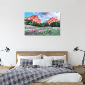 Gateway Rocks Garden van het Gods Canvas Afdruk (Insitu (Slaapkamer))