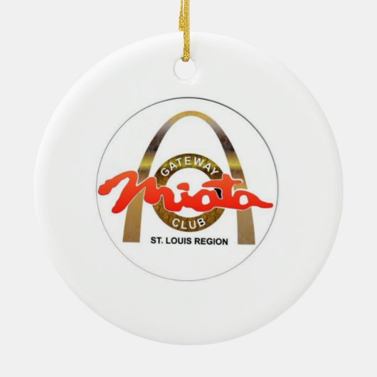 Gateway-Santa's Sleigh-Blue Keramisch Ornament (Achterkant)