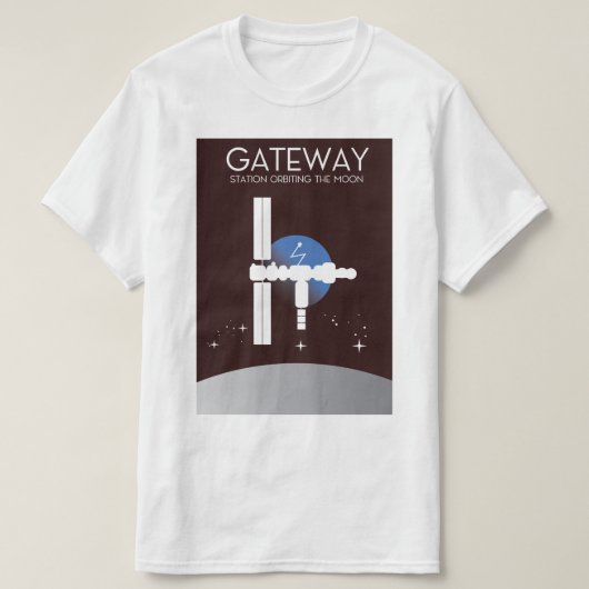 Gateway - Station rond de maan T-shirt (Design voorkant)