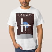 Gateway - Station rond de maan T-shirt (Voorkant)