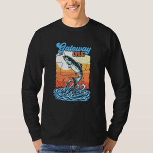 Gateway-tapijt voor zeebaars en vis of vis t-shirt