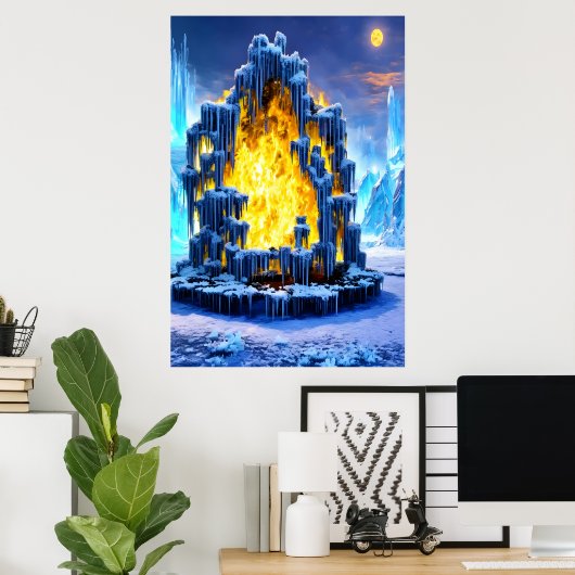 Gateway to Hell | AI Art Poster (Thuiskantoor)