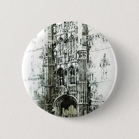 Gateway to Kings College Ronde Button 5,7 Cm (Voorkant)