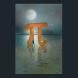 Gateway to Mathematics poster<br><div class="desc">Een man staat op een gigantische gateway, een pi-symbool, als een portaal voor de wiskundewereld</div>