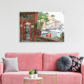 Gateway to Paradise in Portofino, Italië Canvas Afdruk (Insitu (Woonkamer))