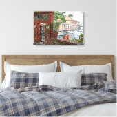 Gateway to Paradise in Portofino, Italië Canvas Afdruk (Insitu (Slaapkamer))