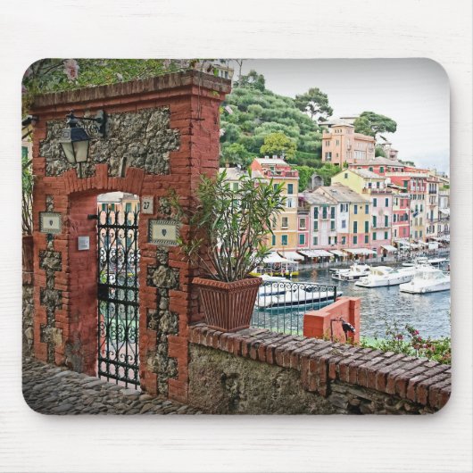 Gateway to Paradise - Portofino, Italië Mousepad Muismat (Voorkant)