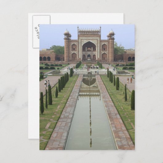 Gateway to Taj Mahal, India Briefkaart (Voorkant / Achterkant)