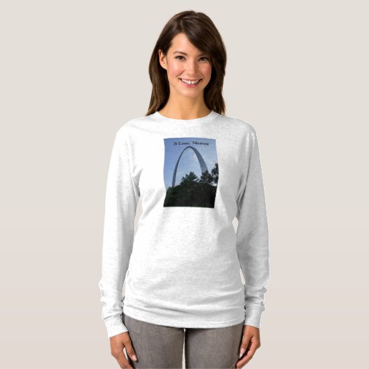 Gateway to the Midwest Long hoeve T-Shirt (Voorkant volledig)