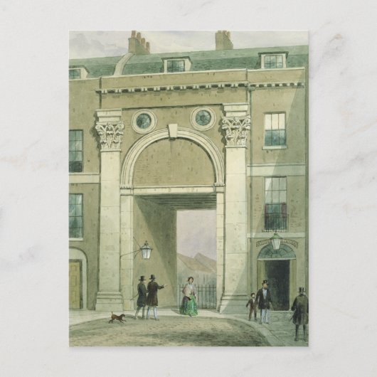 Gateway to the River, Essex Street, 1857 Briefkaart (Voorkant)