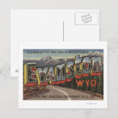 Gateway to the Uinta Mountains - Evanston, WY Briefkaart (Voorkant / Achterkant)