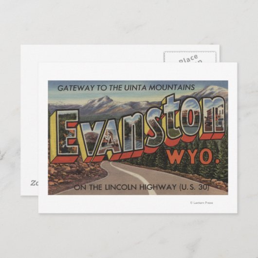Gateway to the Uinta Mountains - Evanston, WY Briefkaart (Voorkant / Achterkant)