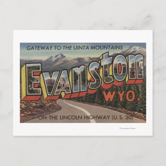 Gateway to the Uinta Mountains - Evanston, WY Briefkaart (Voorkant)
