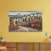 Gateway to the Uinta Mountains - Evanston, WY Canvas Afdruk (Insitu (Woonkamer))