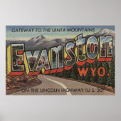 Gateway to the Uinta Mountains - Evanston, WY Poster (Voorkant)