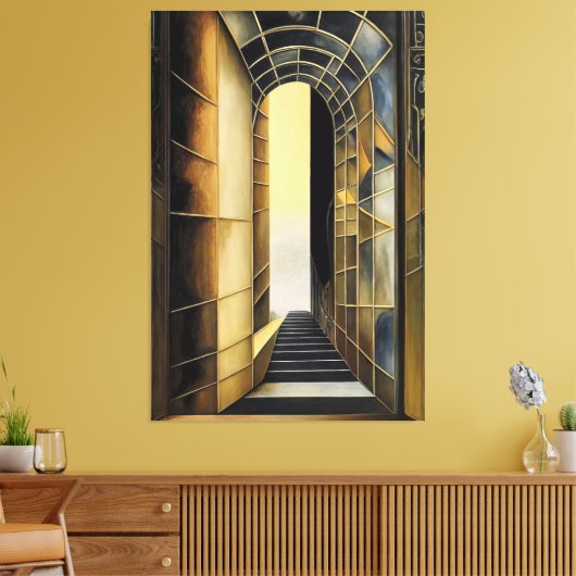 Gateway to the Unknown Canvas Afdruk (Insitu (Woonkamer))