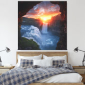 Gateway to the Wild - Avontuurlijke landschapsfoto Canvas Afdruk (Insitu (Slaapkamer))