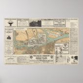 Gateway to the World: Der Hafen von Hamburg Map Poster (Voorkant)