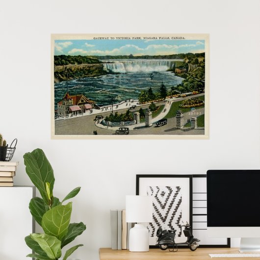 Gateway to Victoria Park, Niagara Herfsten, Canada Poster (Thuiskantoor)