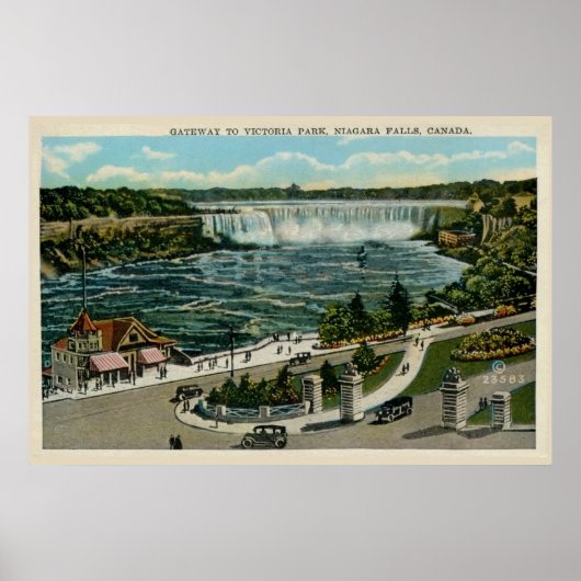 Gateway to Victoria Park, Niagara Herfsten, Canada Poster (Voorkant)