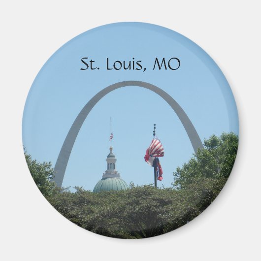 Gateway to West St. Louis Arch Magnet (Voorkant)