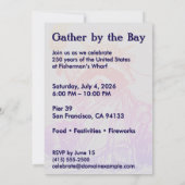 Gather by the Bay Liberty 250 Viering Kaart (Achterkant)