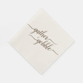 Gather & Gobble Elegant Thanksgiving Dinner Servet (Hoek)