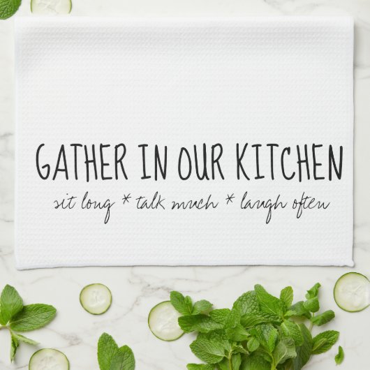 Gather in onze keukenhanddoek (Gevouwen)